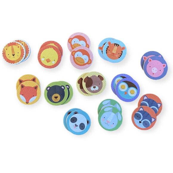 PETIT COLLAGE Memory Game Matching Puzzle Learning Animal Pals Gift Kids Toddler - Picture 6 of 7